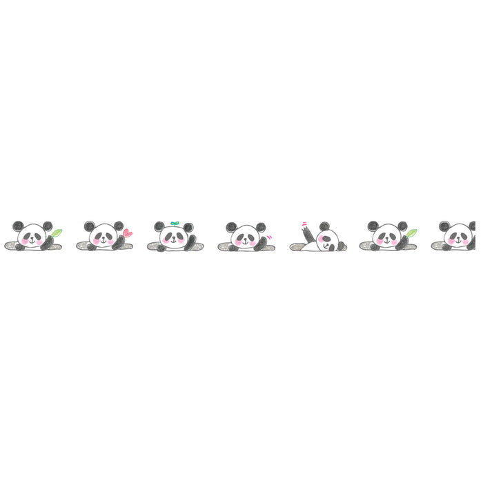 Close-up of tape panda design from Petit Deco Tape