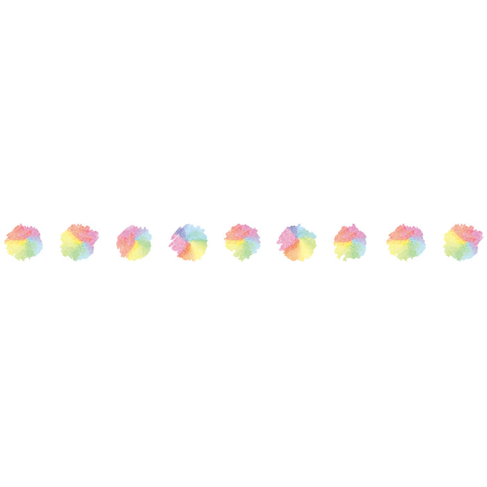 Close-up of tape rainbow dot design from Petit Deco Tape