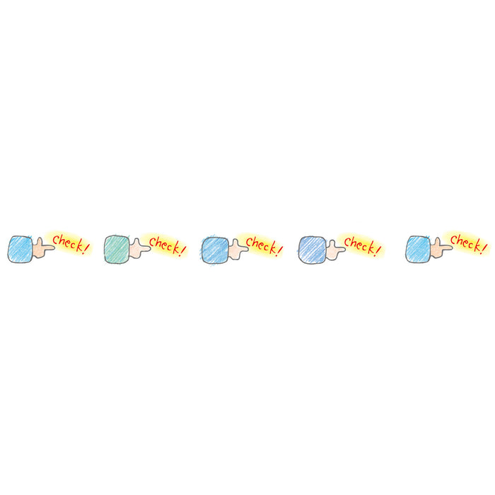 Close-up of tape check design from Petit Deco Tape