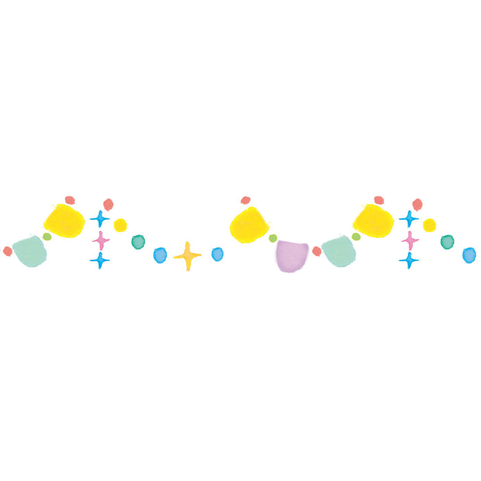 Close-up of tape multicolor design from PLUS Petit Deco Tape WIDE