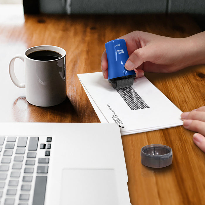 blue Guard Your ID Advanced Roller pink Stylish Privacy Stamp Roller