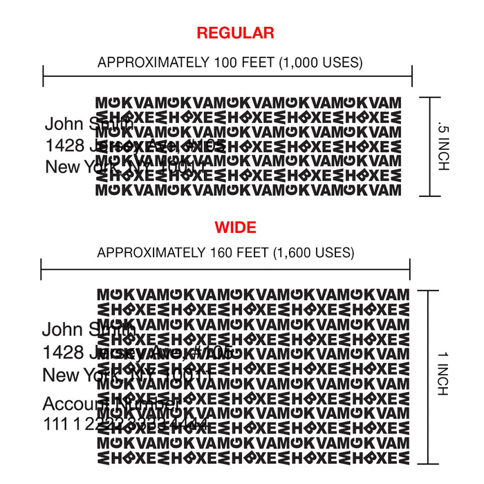 Guard Your ID Advanced Roller Premium 4-Pack – 2 Regular + 2 Wide Pattern