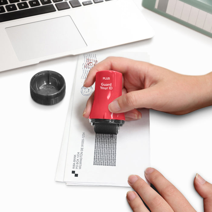 Guard Your ID Advanced Roller red Stylish Privacy Stamp Roller