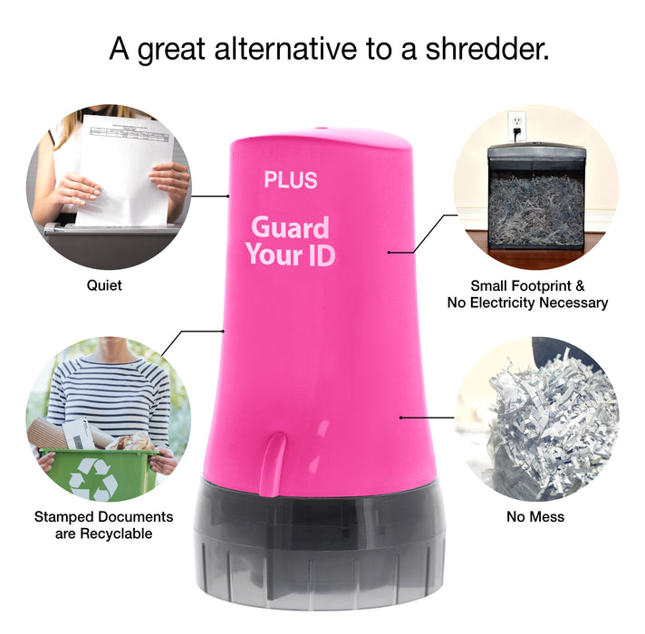 Guard Your ID Advanced Roller pink Stylish Privacy Stamp Roller