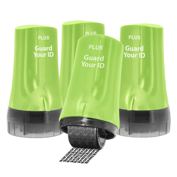 Guard Your ID Advanced Roller 4-Pack – Green – Self-Inking Privacy Stamp Rollers