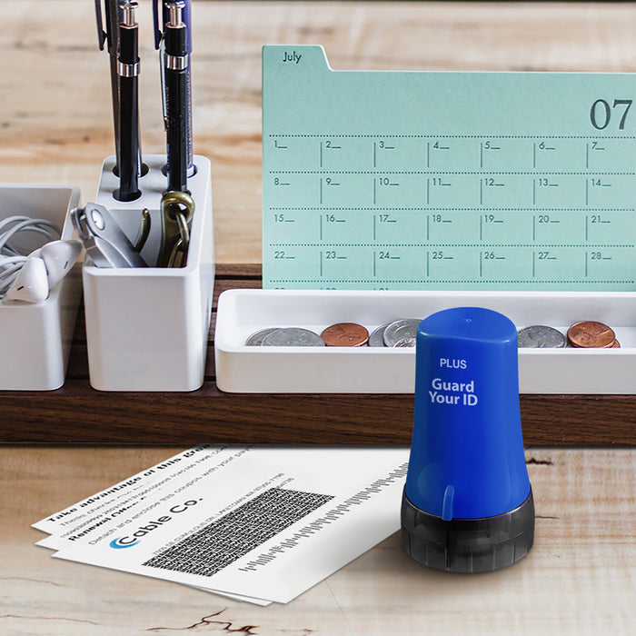Guard Your ID Advanced Roller blue Stylish Privacy Stamp Roller