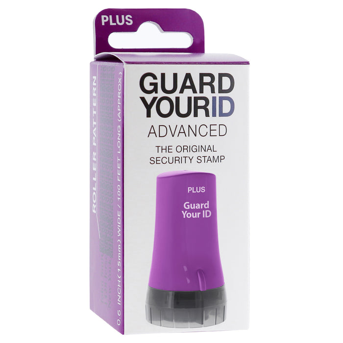purple Guard Your ID Advanced Roller Stylish Privacy Stamp Roller