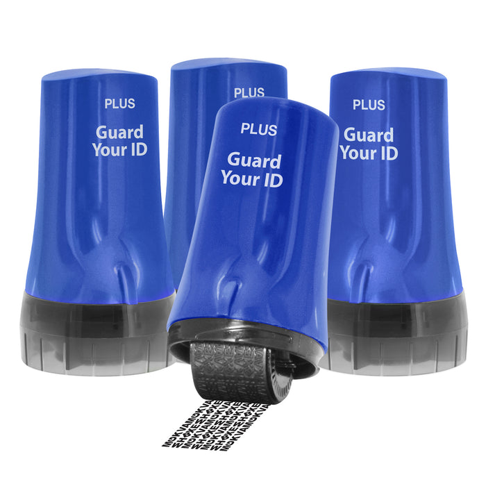 Guard Your ID Advanced Roller 4-Pack – Blue – Identity Protection Privacy Rollers