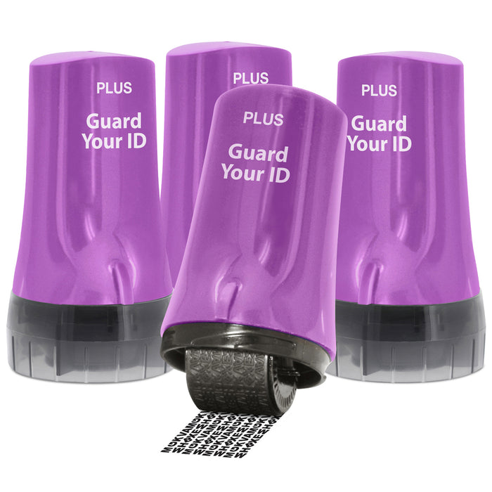Guard Your ID Advanced Roller 4-Pack – Purple – Compact Privacy Rollers for Identity Protection