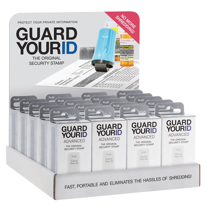 GYID - Guard Your ID Advanced Roller 20 unit Filled Display Assorted Colors