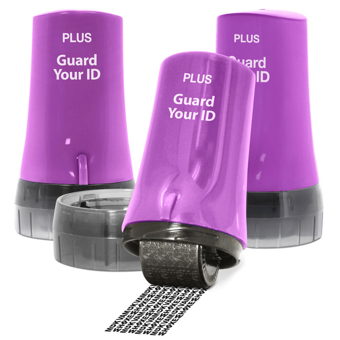 Guard Your ID Advanced 3-Pack Roller Kit purple