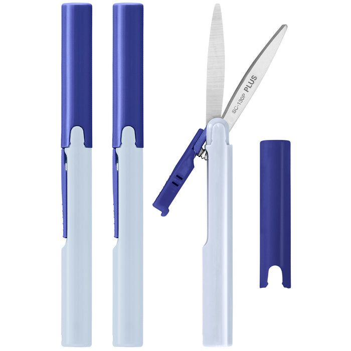 Three Twiggy scissors in blue