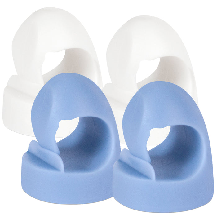 Plus large magnet hooks in blue and white 4 pack