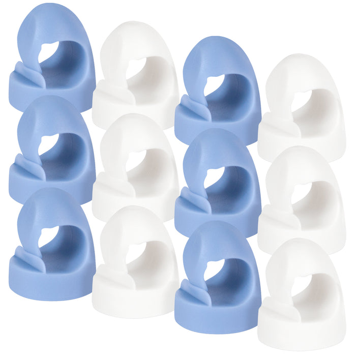 Large Magnet Hook 12-Pack Blue & White