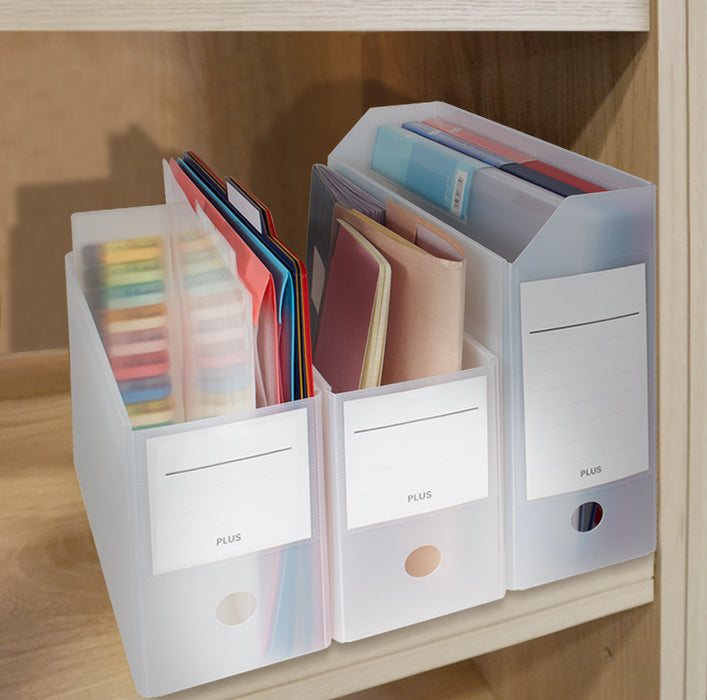 PLUS Folding Box File - Half Height upright multiple