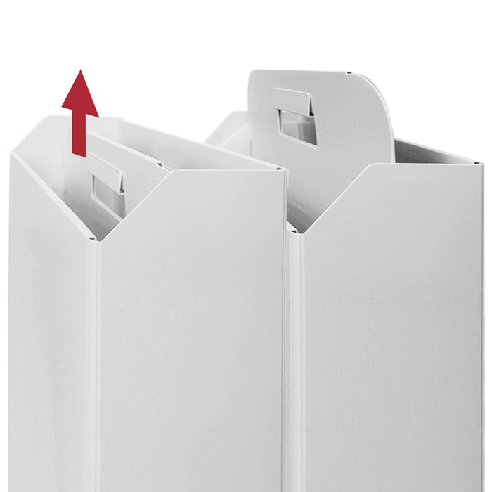 Open PLUS Folding Storage Carry Box in white