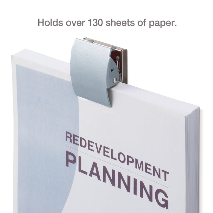 PLUS large extra strong rubber-coated magnet on whiteboard holding papers