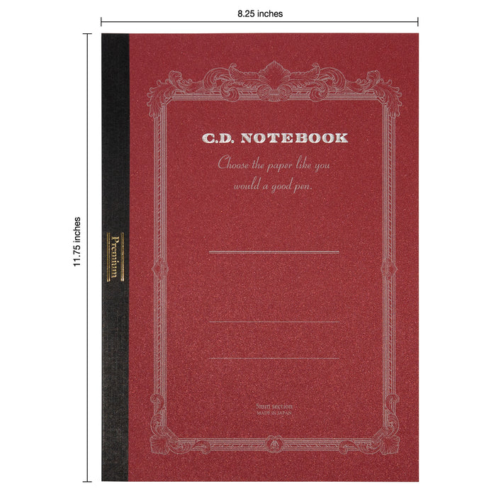 Apica Premium B5 Notebook dimensions
