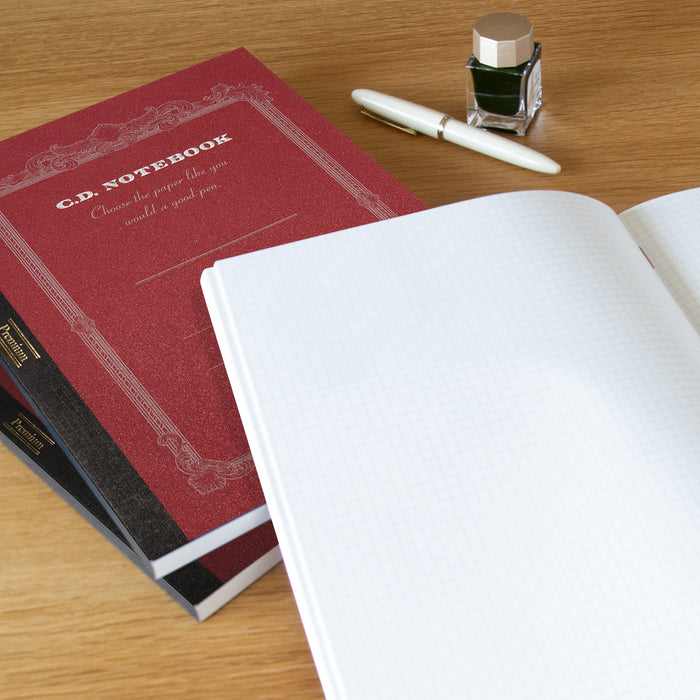 Apica Premium A4 red Notebook grid paper