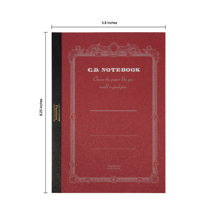 Apica Premium C.D. Notebook – A5 Softcover, 192 Pages – Ruled, Grid, or Plain