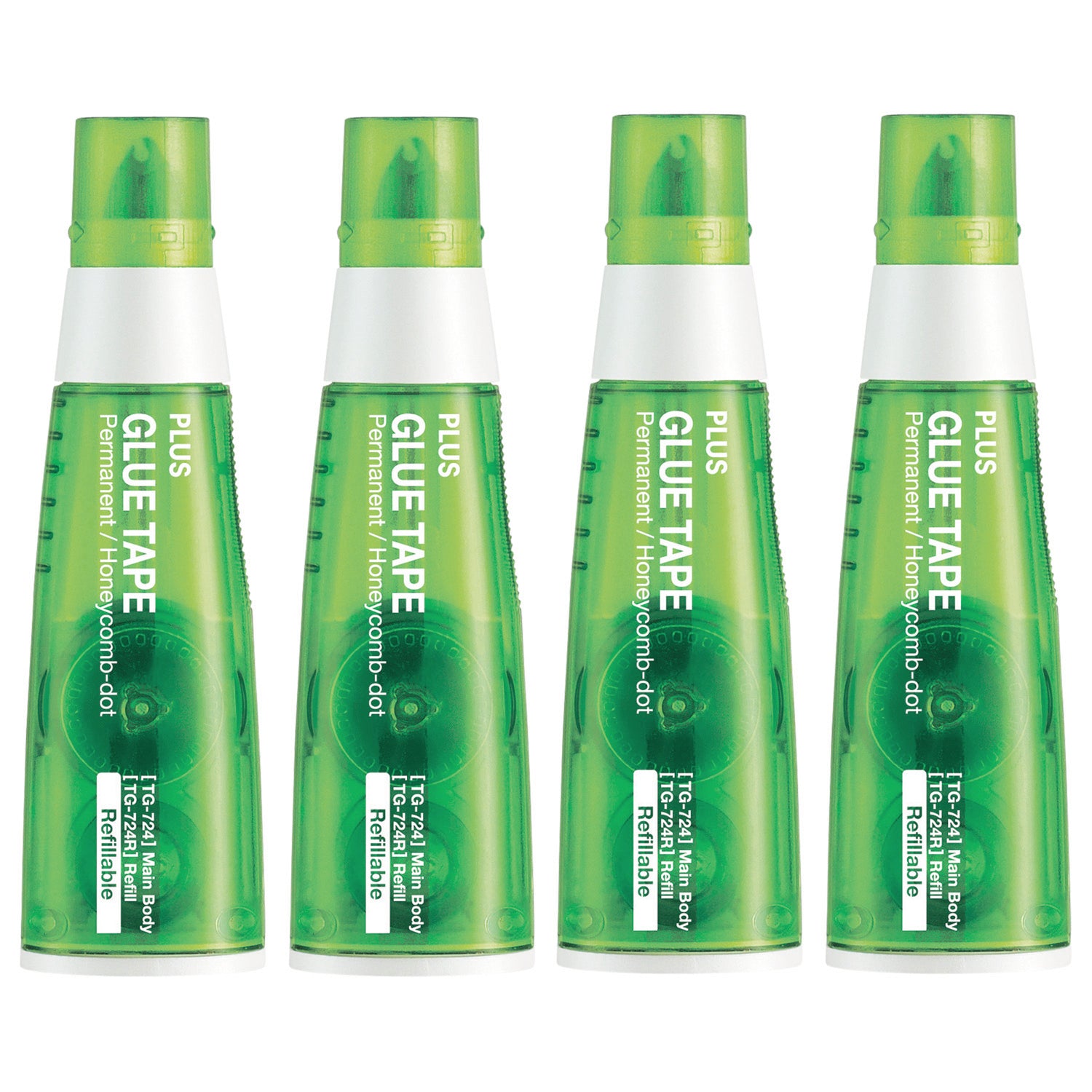 PLUS TG-724 Extra-Thin Green Permanent Glue Tape - 4 Pack Questions & Answers