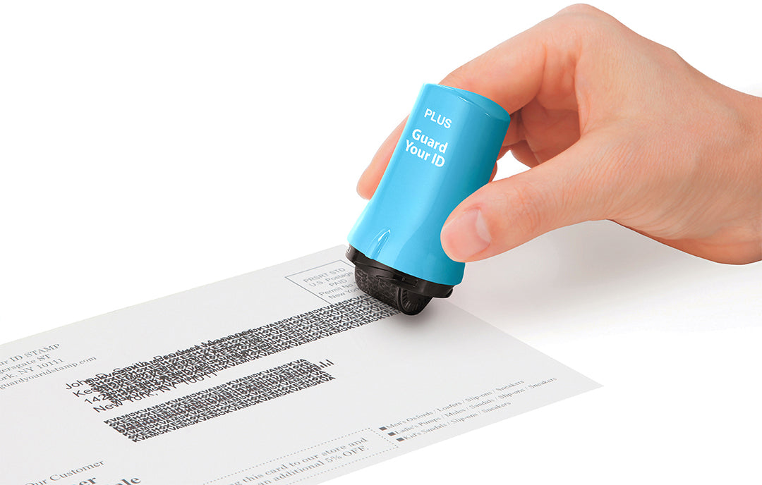 Guard Your ID Advanced privacy rollers in multiple colors on a clean white background