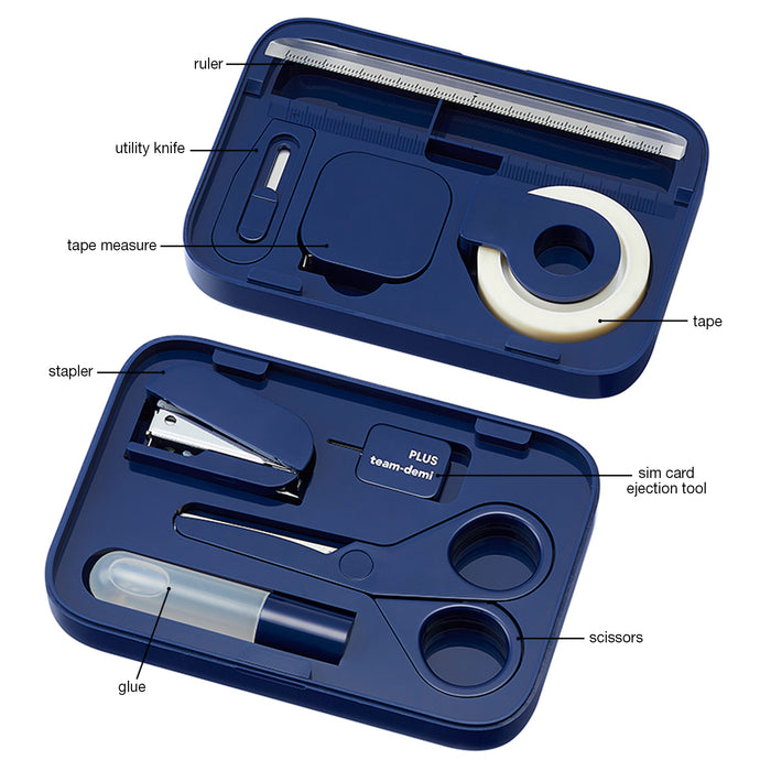PLUS Portable Desk Essentials Kit + Box Opener Bundle – 11-Piece Kit