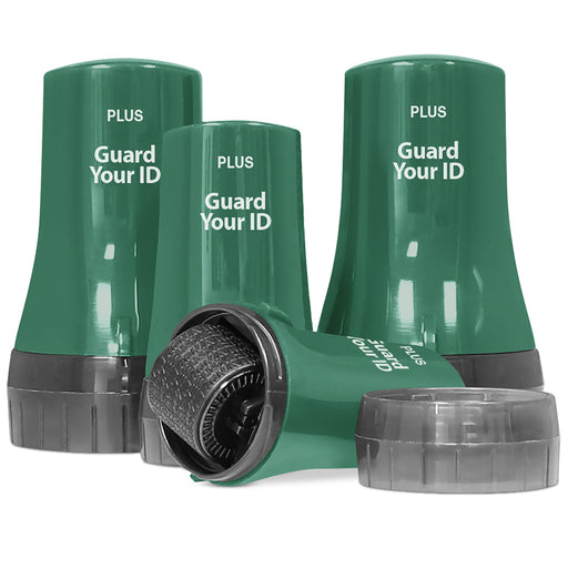 Guard Your ID Advanced Roller 4-Pack – Forest Green – Paper Privacy Protection Tool