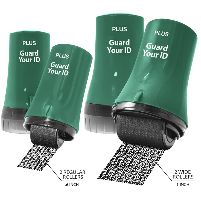 Guard Your ID Advanced Roller Premium 4-Pack – 2 Regular + 2 Wide