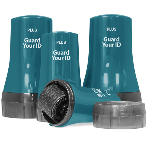 Guard Your ID Advanced Roller 4-Pack – Dark Teal – Self-Inking Privacy Roller