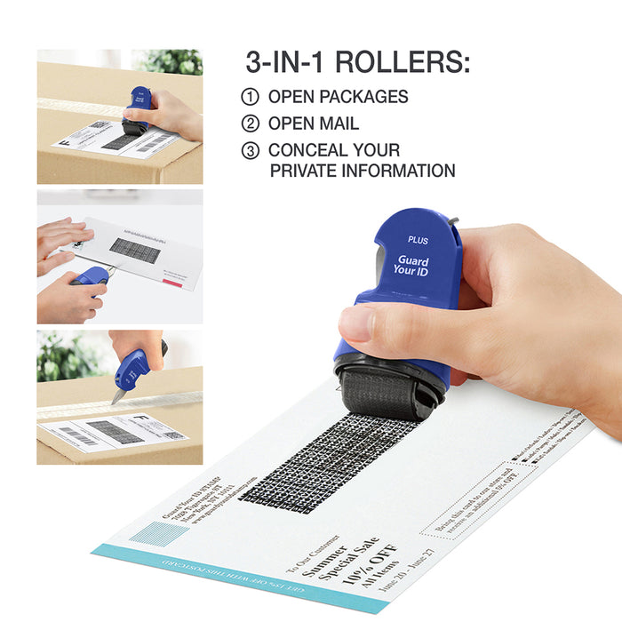 Guard Your ID 3-in-1 WIDE Advanced Identity Protection Roller 3-Pack – Refillable