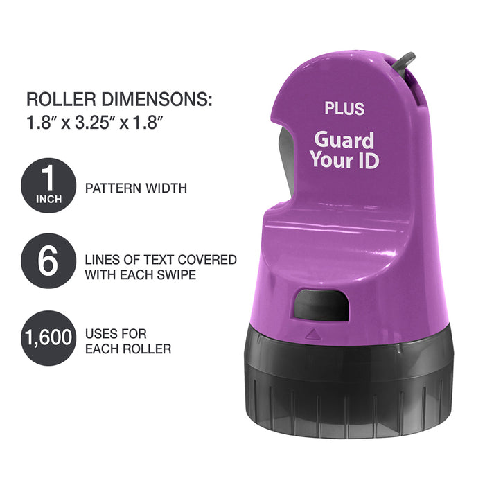 Guard Your ID 3-in-1 WIDE Advanced Identity Protection Roller 3-Pack – Refillable