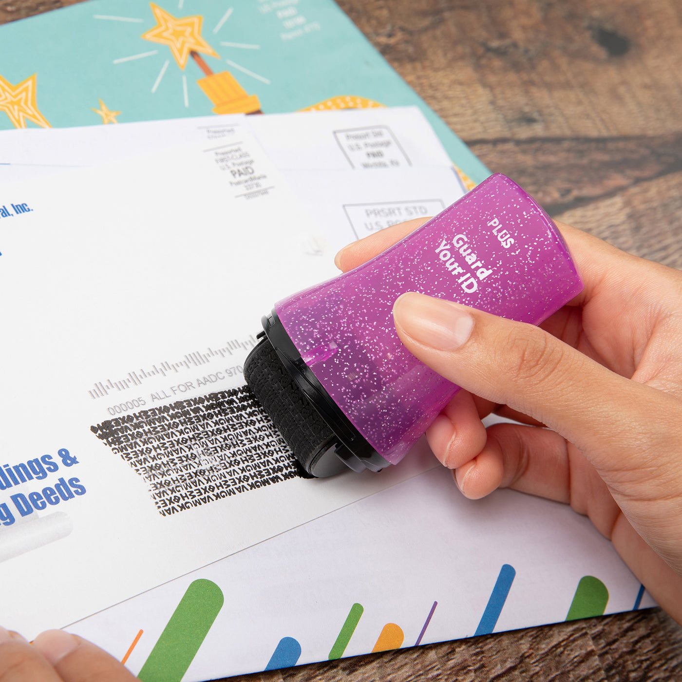Guard Your ID Glitter WIDE Privacy Roller 3-Pack | Limited Edition ...