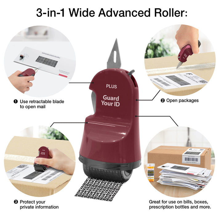GYID - Guard Your ID  3 in 1 WIDE Advanced Roller 3-Pack