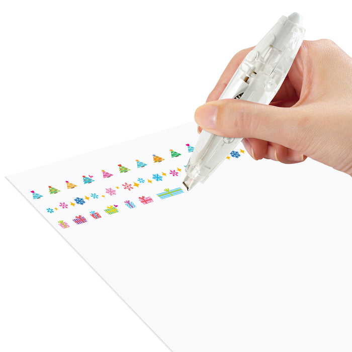 PLUS Deco Holiday Craft Kit – Includes 2 Deco Rollers, 1 Mini Deco Roller & 3 Decorative Tapes (Festive Patterns)