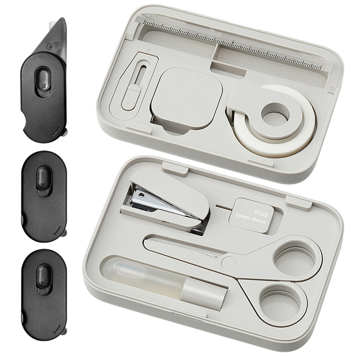 PLUS Portable Desk Essentials Kit + Box Opener Bundle – 11-Piece Kit