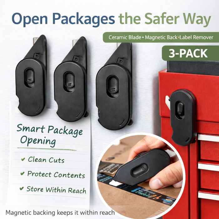 Ceramic Safety Box Opener 3-Pack | PLUS