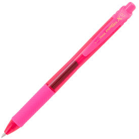 Pentel EnerGel-X Retractable Gel Pen, (0.7mm) Med. line, Pink Ink- its a Girl Dozen Box