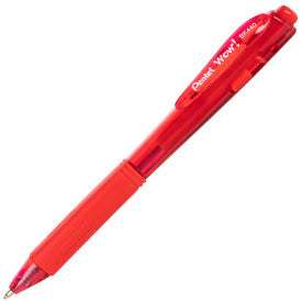 Pentel Wow! Retractable Ballpoint Pen, (1.0mm) Medium Line, Assorted Ink Colors, Spinner Display - 36 Pieces