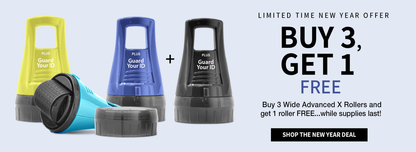 Buy 3 Guard Your ID Advanced Rollers, and Get 1 Free.