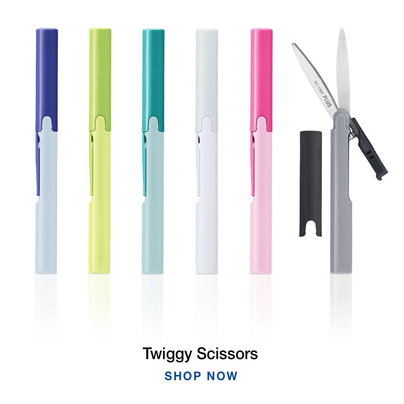 Pen-size scissors fit in your pocket, purse or drawer.
