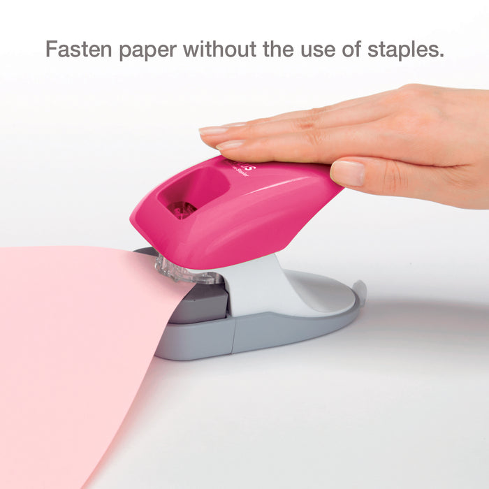 Stapleless Plastic Stapler Safe Paper Stapling NO Staples School