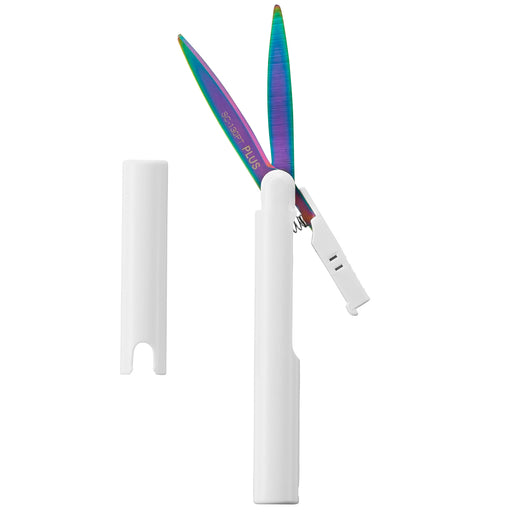 Twiggy curved blade scissors in white