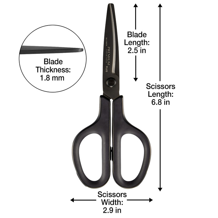 Grow1 Titanium Trimming Shears, Curved Blade Scissors