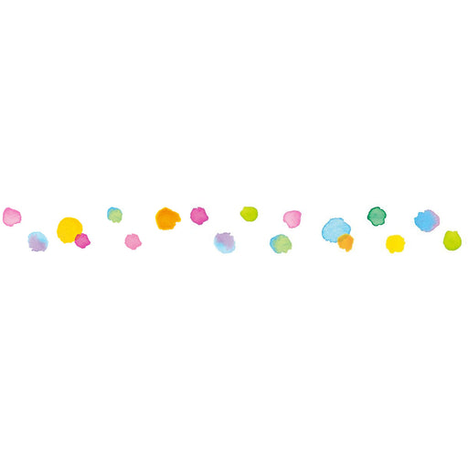 Close-up of tape multicolor dot design from PLUS Petit Deco Tape WIDE 