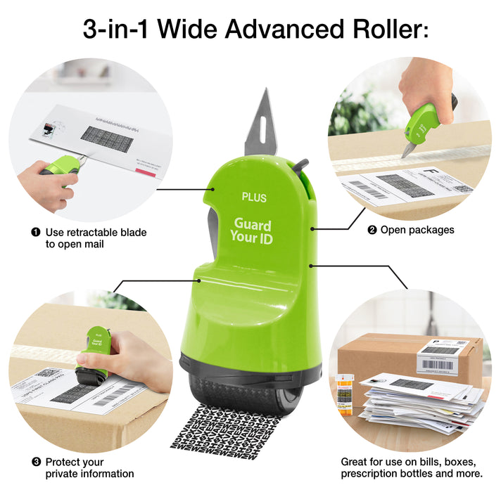 GYID - Guard Your ID  3-in-1 WIDE Advanced Roller 4-Pack
