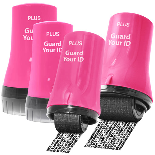 Guard Your ID Advanced Roller 4-Pack – Pink – Eco-Friendly Privacy Roller Kit