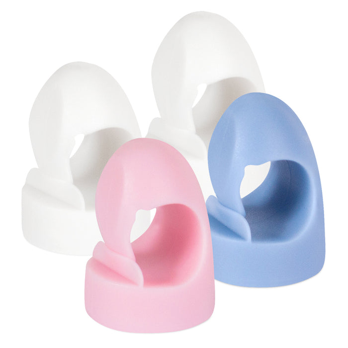 Small Magnet Hook 4-Pack White, Blue & Pink